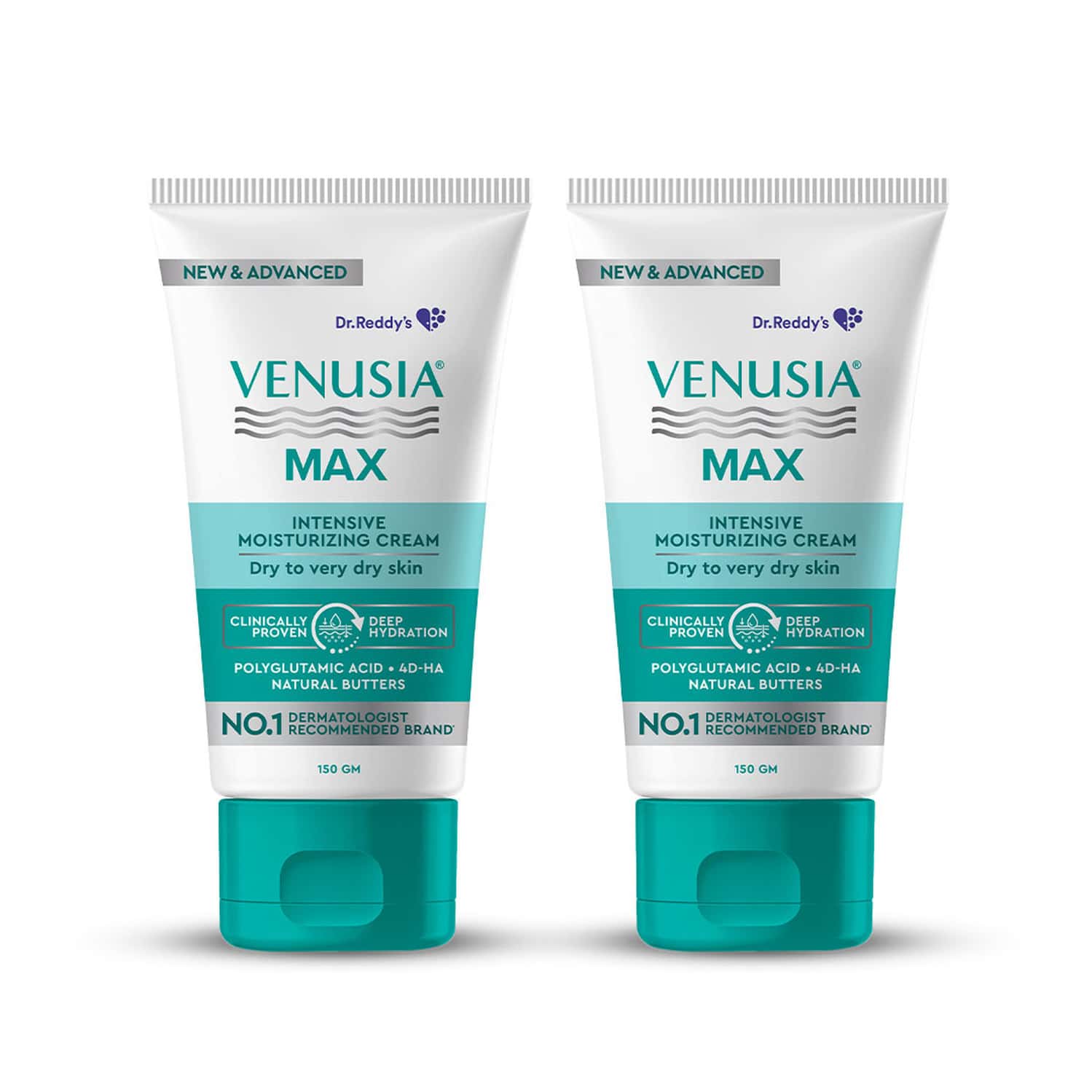 Venusia Max Intensive Moisturizing | For Dry And Very Dry Skin | Cream | 150 Gm | Pack Of 2