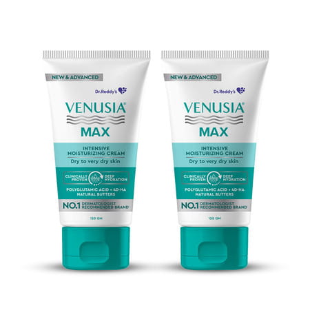 Venusia Max Intensive Moisturizing | For Dry And Very Dry Skin | Cream | 150 Gm | Pack Of 2