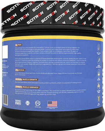 Scitron Nitro Series Bcaa Intra Workout Fuel - 210g (Green Apple)