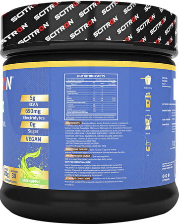 Scitron Nitro Series Bcaa Intra Workout Fuel - 210g (Green Apple)