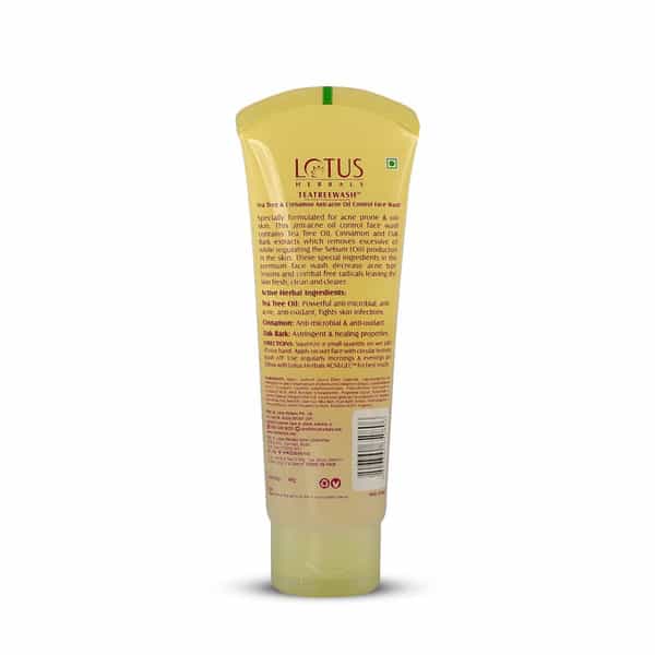 Lotus Herbals Teatreewash Face Wash 80G (Pack Of 2)
