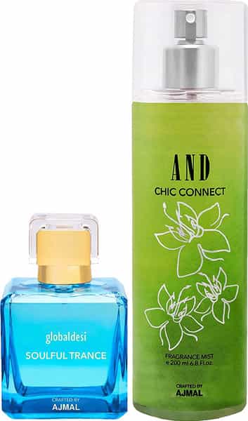 Global Desi Soulful Trance Edp 50Ml & And Chi Connect Body Mist 200Ml
