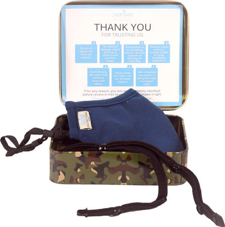 Advind Healthcare Military Grade N99 Mask Without Valve (Kids Blue)