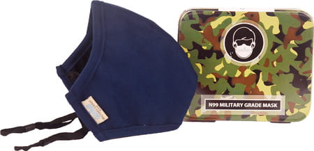 Advind Healthcare Military Grade N99 Mask Without Valve (Kids Blue)