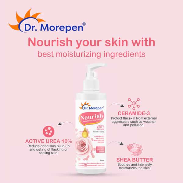 Dr. Morepen Nourish - Deep Moisturising Lotion For Dry Skin - 200 Ml