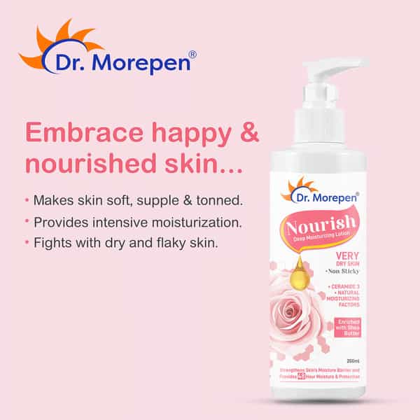 Dr. Morepen Nourish - Deep Moisturising Lotion For Dry Skin - 200 Ml