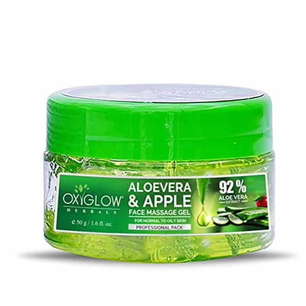Oxyglow Herbals Alovera Apple Face Massage Gel- For Natural Glowing & Healthy Skin (50 Gm)