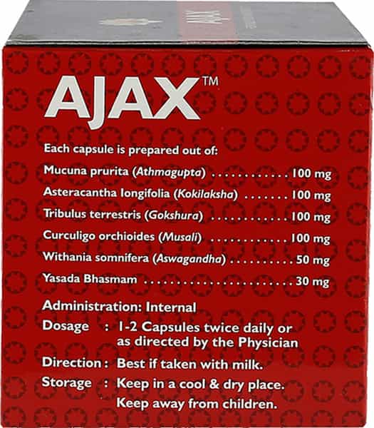 Kerala Ayurveda Ajax Vigor Improvement Capsules Strip Of 10 'S