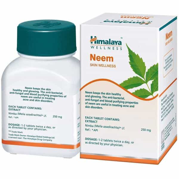 Himalaya Neem Skin Wellness | Controls Acne | Tablets | 60 No's | Pack Of 3