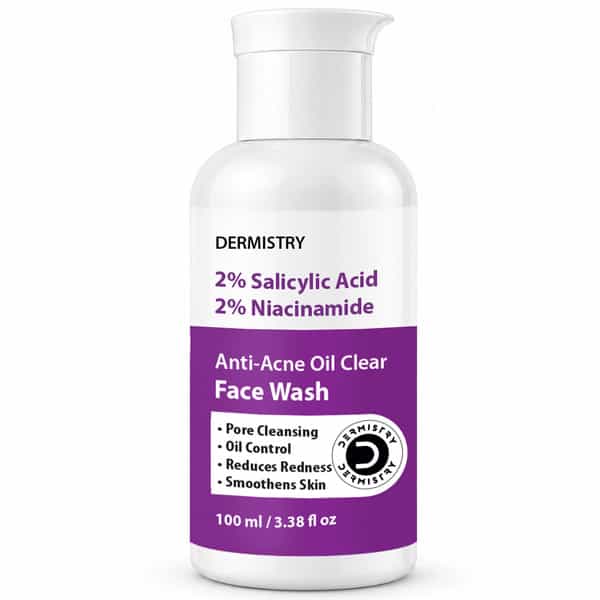 Dermistry 2% Salicylic Acid Niacinamide Acne Oil Control Foaming Face Wash Oily Pimples Prone Skin 