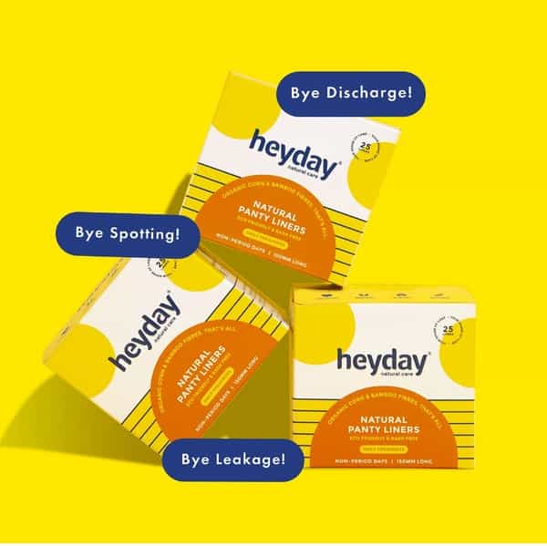 Heyday Natural & Organic Panty Liners (25 Liners)