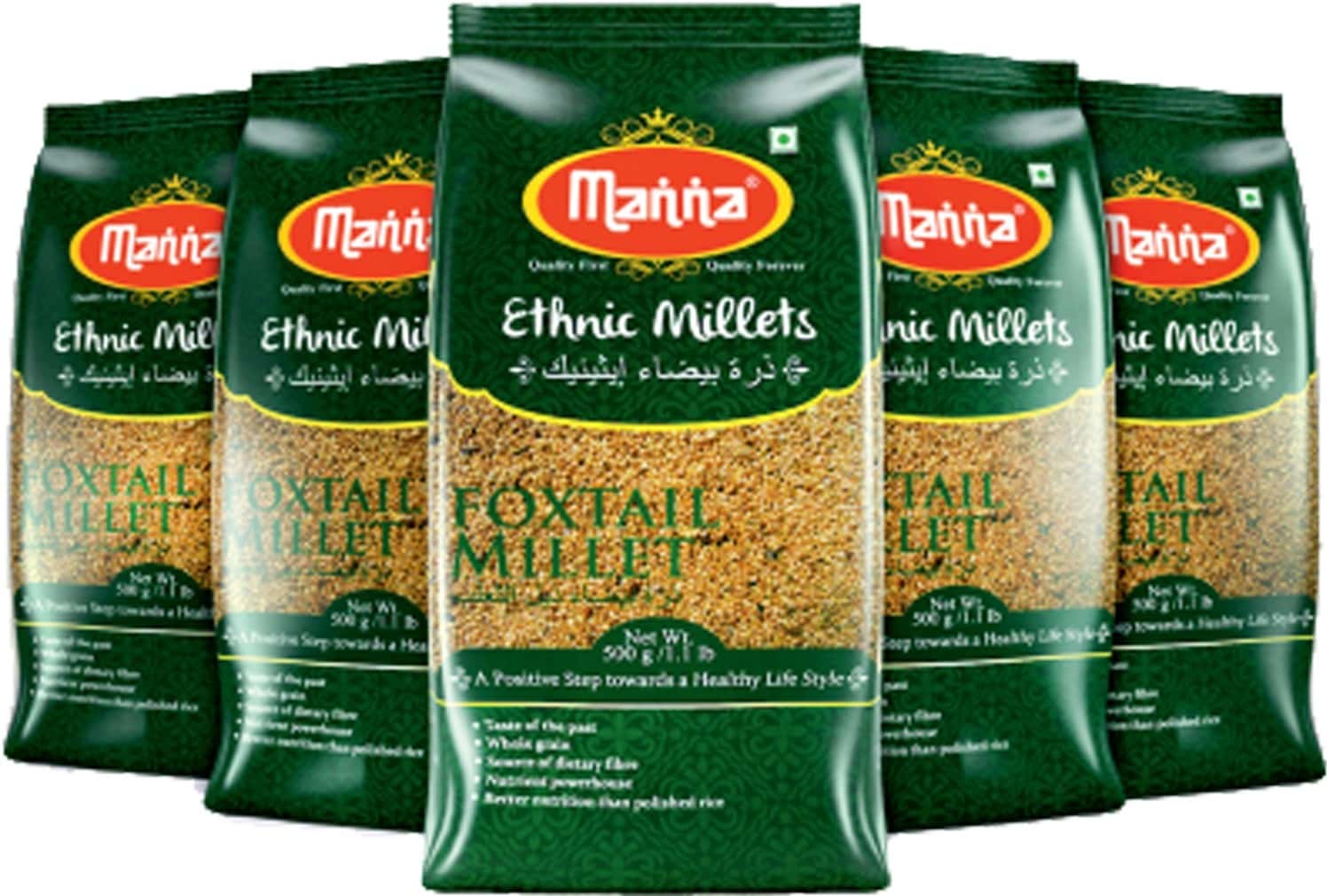 Buy MANNA FOXTAIL MILLET 500G POUCH NUTRITION FOODLOW GLYCEMIC INDEX
