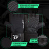 Musclexp Maestro-Wrap Fitness Workout Gym Gloves Breathable Moisture-Absorbing Unisex (Black)1 Pair