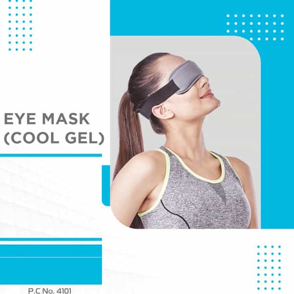 Vissco Eye Mask (Cool Gel)| Eye Relaxing Mask For Puffy Tired Eyes | Dark Circles & Dry Eyes(Grey)