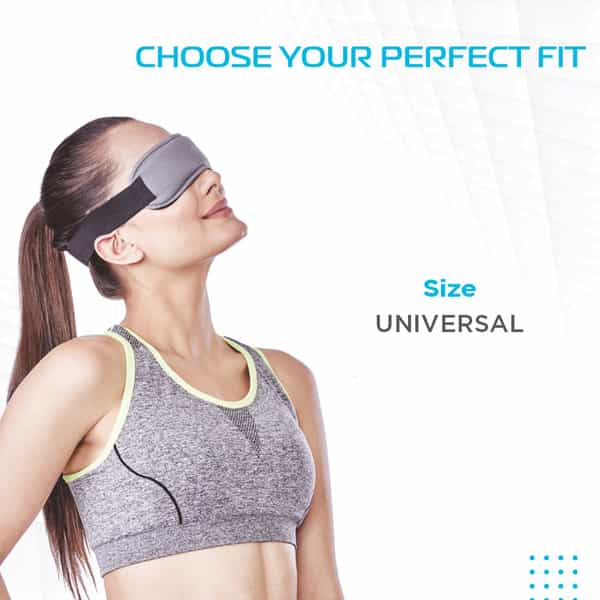 Vissco Eye Mask (Cool Gel)| Eye Relaxing Mask For Puffy Tired Eyes | Dark Circles & Dry Eyes(Grey)