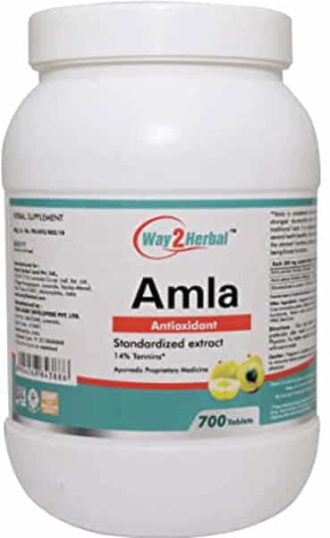 Way2herbal Amla 700 Tablets - Pack Of 4