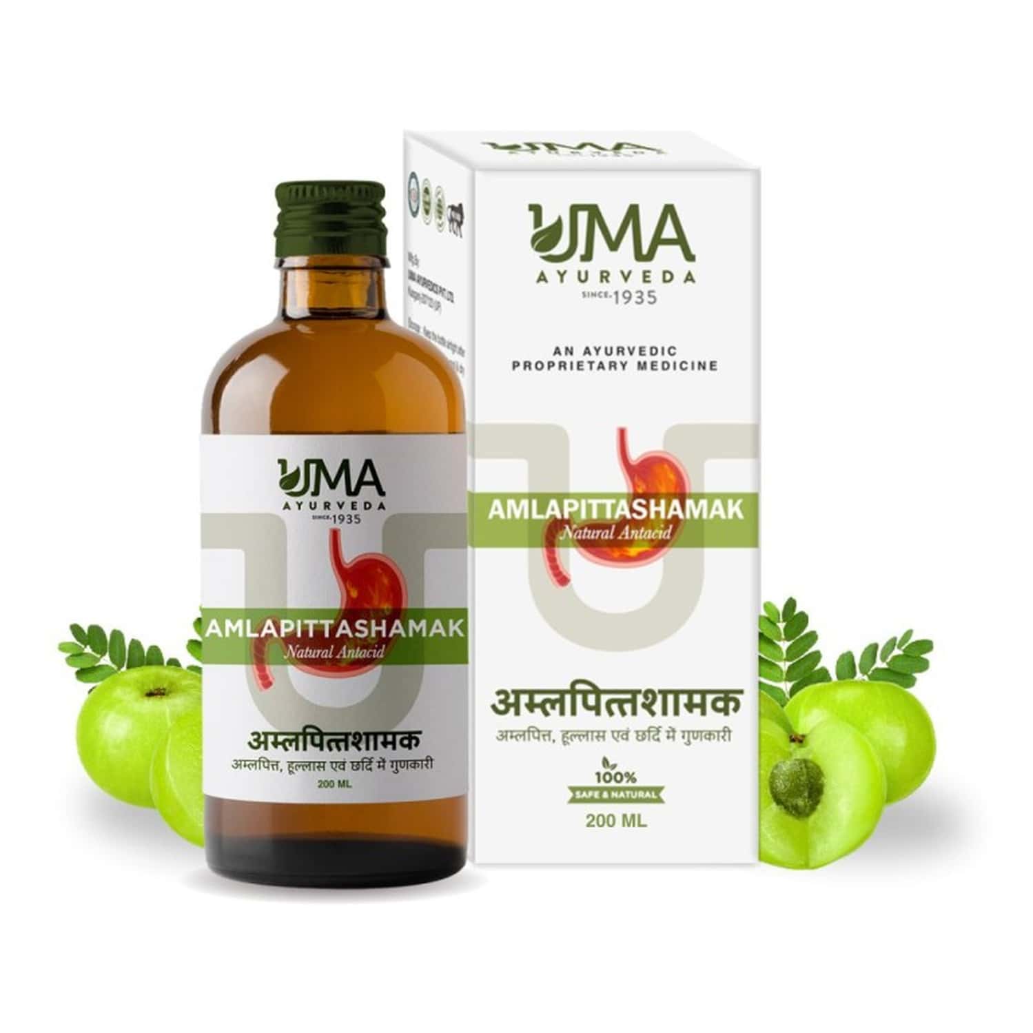Uma Ayurveda Amlapittashamak Syrup Ayurvedic Syrup 200 Ml