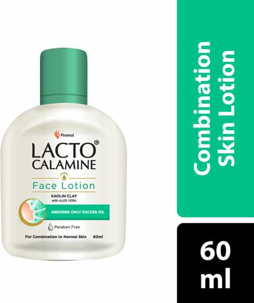 Lacto Calamine | Face Lotion | Kaolin Clay With Aloe Vera | Combination To Normal Skin | 60 Ml