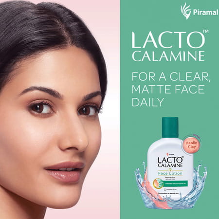 Lacto Calamine Face Lotion Kaolin Clay With Aloe Vera Normal Skin 60 Ml