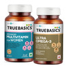 Truebasics Multivit Women | Multivitamin For Women (Mv Women + Utra Omega-3- 30 Tab + 30 Tab)