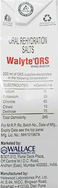 Walyte Ors (W.h.o) Mix Fruit Flavour Tetrapack Of 200 Ml