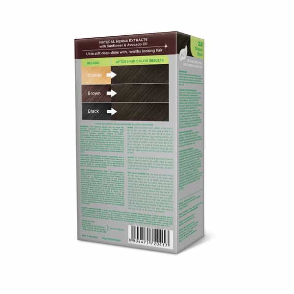 Nisha Creme Hair Color Original Black 60G | Permanent Hair Color | Women & Men | Ammonia Free