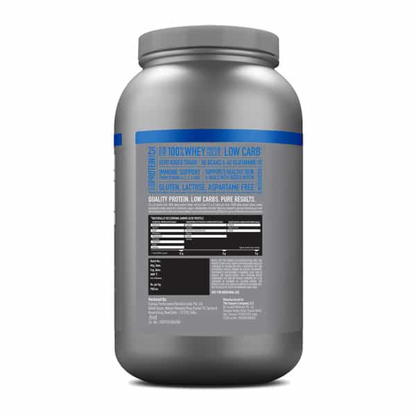 Isopure Whey Protein Isolate Powder With Vitamins For Immune Support - 2 Kg (Creamy Vanilla)
