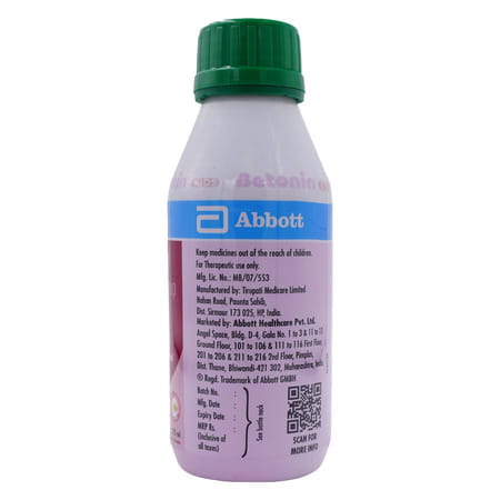 Betonin Kids Mixed Fruit Bubblegum Flavour Multivitamin Syrup 225 Ml