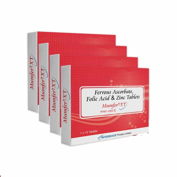Mumfer Xt Vitamin & Mineral Supplement With Advanced Iron|60 Tablets (Pack Of 4) (4 X 15 Tablets)