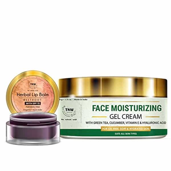 Tnw The Natural Wash Beetroot Lip Balm & Face Moisturizing Gel Cream