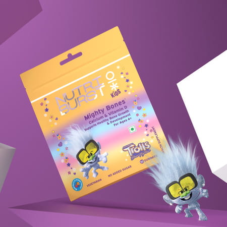 Nutriburst Mighty Bones Trolls Kids Gummies - 10 Gummies