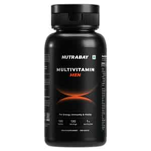 Nutrabay Pro Active Multivitamin For Men - 25 Vitamins & Minerals - 120 Veg Multivitamin Tablet