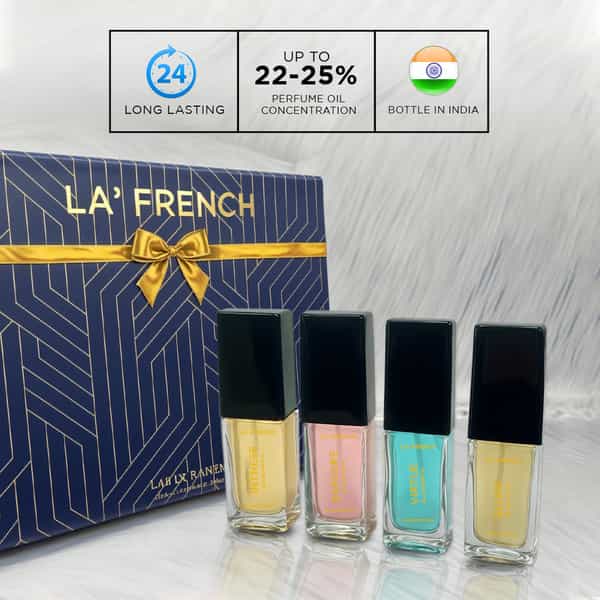 La French Elixir | Explore | Intense & Virtue Perfume Gift Set For Men & Women | 4X15ml