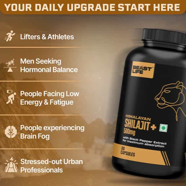 Beastlife Himalayan Shilajit+ Capsules 60N