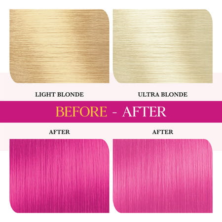 Cosglam Semi Permanent Hair Color | No Peroxide | Ammonia Free Hair Colour 12 Hot Pink - 120gm