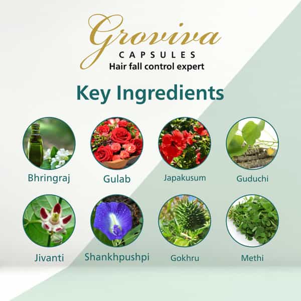 Groviva Hair Care Capsules (10 Caps) (Pack Of 2)