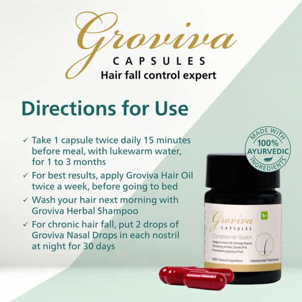 Groviva Hair Care Capsules (10 Caps) (Pack Of 2)