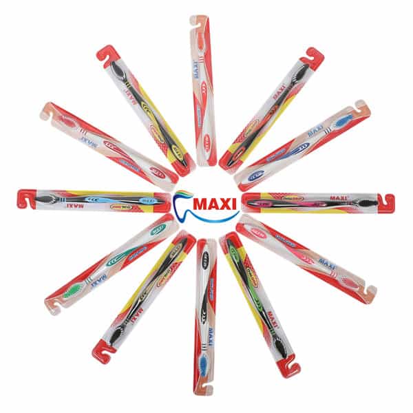 Maxi Oval Grip Soft Toothbrush (Pack Of 12)
