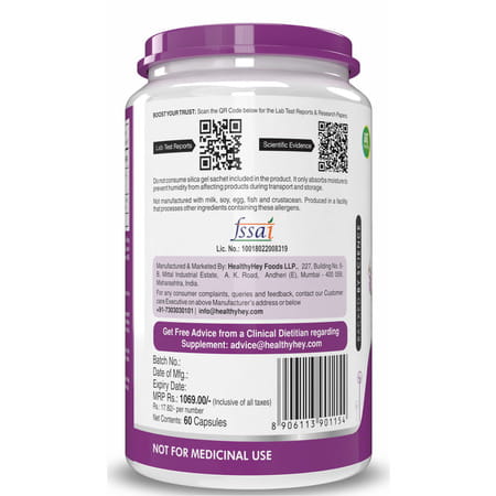 Healthyhey Nutrition Banaba Leaf Extract 60 Capsules