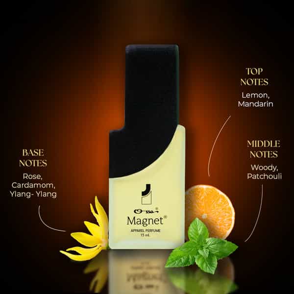 Ossa Magnet Unisex Apparel Perfume Lemon | Mandarin | Cardamom | Woody | Patchouli | Unisex | 15Ml