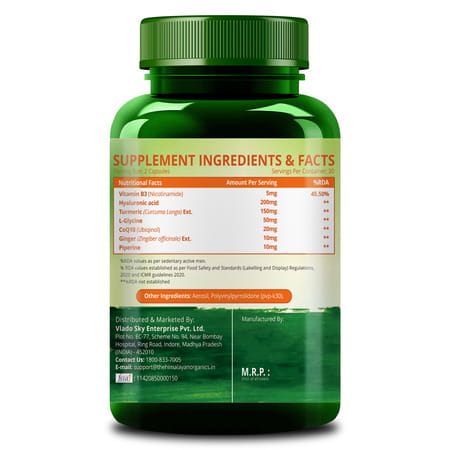 Himalayan Organics Ageless | Support Youthful Skin | Bottle | 60 Veg Capsules