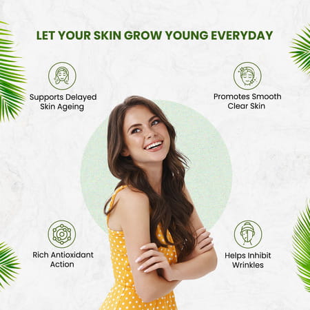 Himalayan Organics Ageless | Support Youthful Skin | Bottle | 60 Veg Capsules