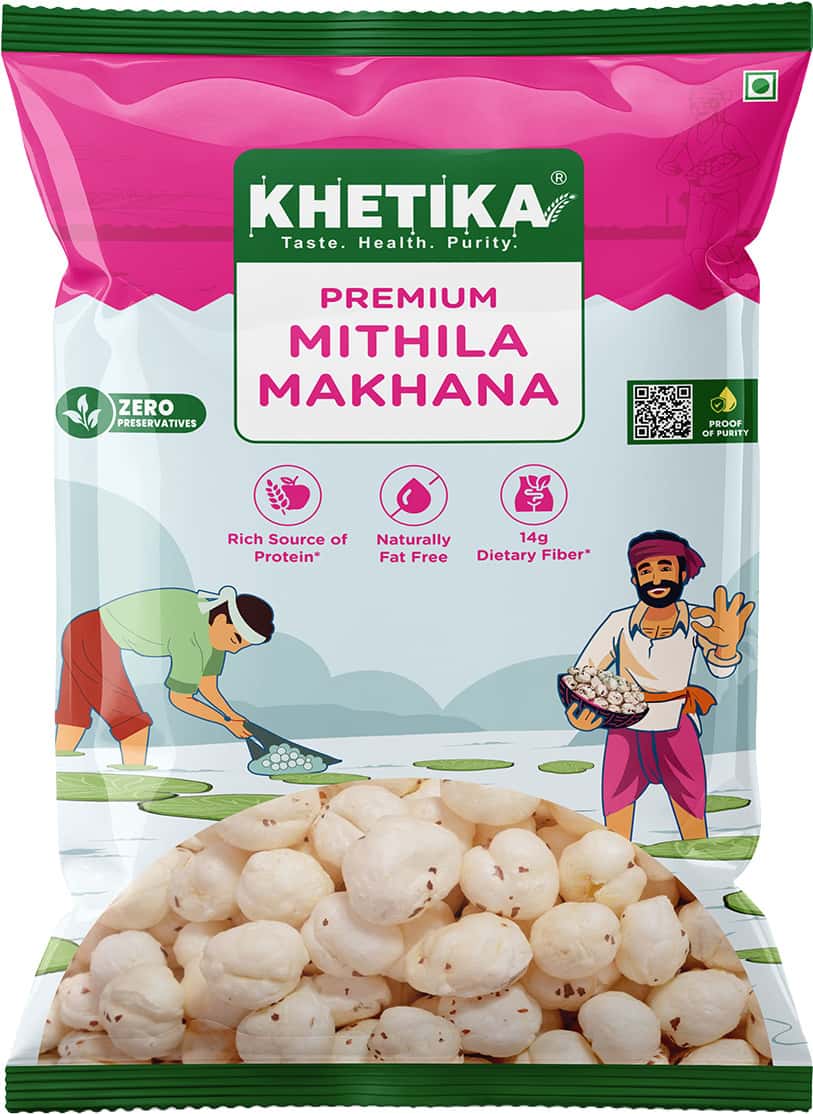 Khetika Premium Mithila Makhana - 200 Gm