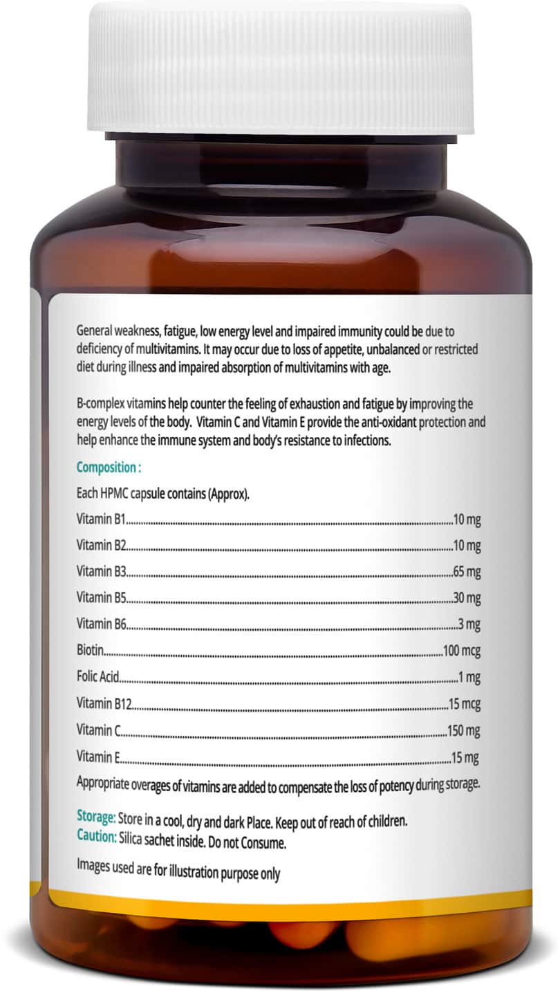 Buy PHARMEASY VITAMIN B COMPLEX WITH FOLIC ACID IMPROVES ENERGY