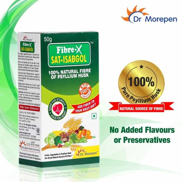Dr. Morepen Fiber-X Sat Isabgol - 50Gm