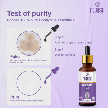 Newish Rosemary Essential Oil For Hair Growth Skin Therapeutic Grade And Diffuser Aroma 30Ml