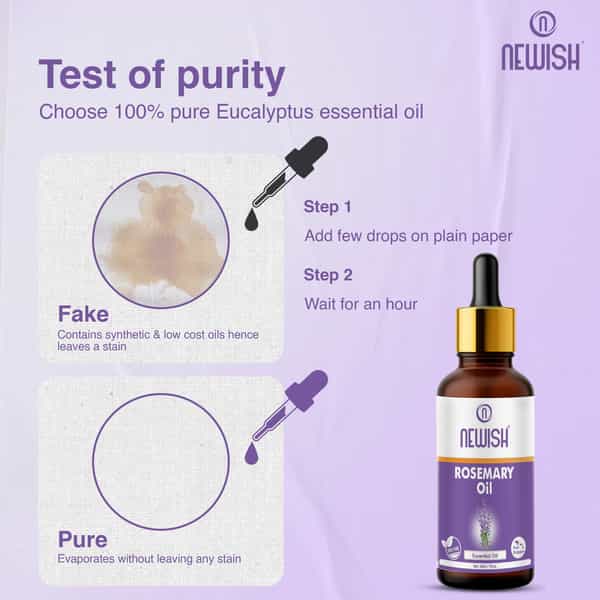 Newish Rosemary Essential Oil For Hair Growth Skin Therapeutic Grade And Diffuser Aroma 30Ml