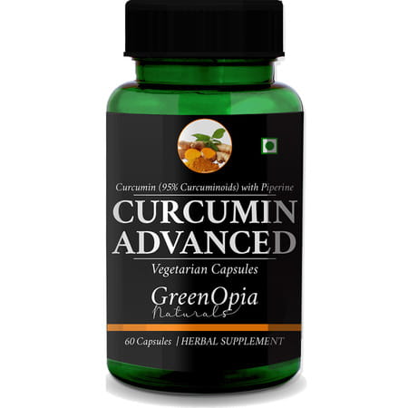 Greenopia Curcumin Advanced Curcumin C3 Complex With Piperine Extract 60 Vegetarian Capsules