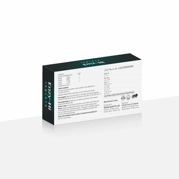 Has It | Enzy Hi Tablet | Ease Digestion | Papain Protease & Amylase Tablet | Pack Of 30 Tablets