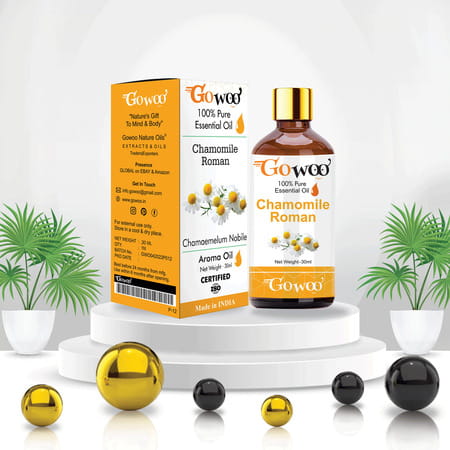 Go Woo 100% Pure Roman Chamomile Oil Virgin & Undiluted 30 Ml